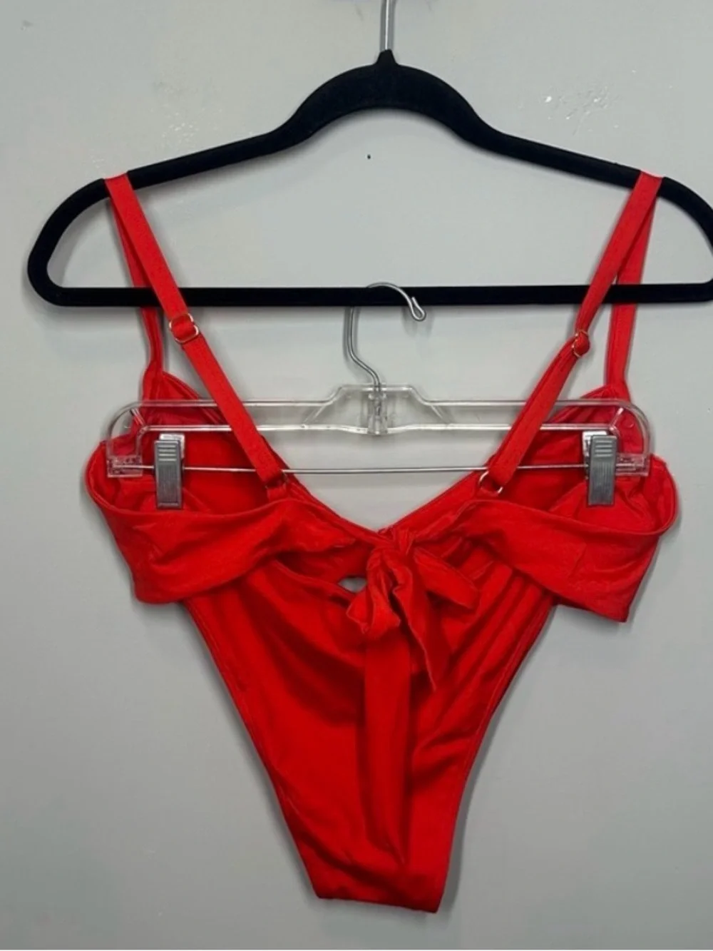 Monday Swimwear bikini set chili pepper red
